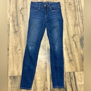 American Eagle Outfitters Dark Blue Skinny Jeans